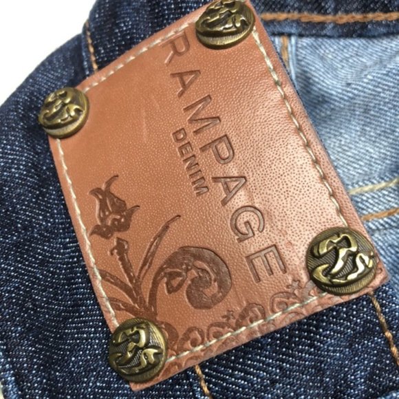 LIKE NEW RAMPAGE DARKWASH BOOTCUT JEANS 7/29x32 🇺🇸 - Picture 4 of 13